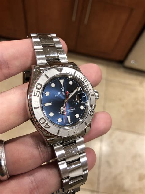 rolex yachtmaster blu dial|rolex yacht master 40 116622.